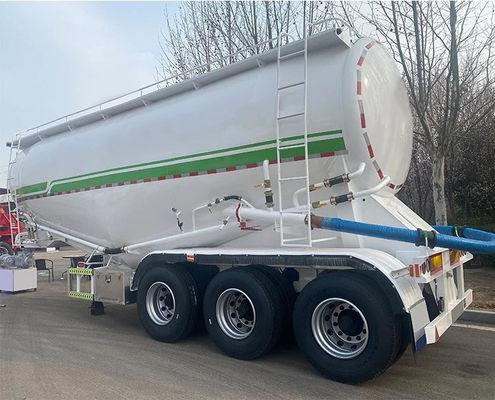 3 Axles Dry Bulk Cement Trailer Semi Trailer Cement Powder Trailer