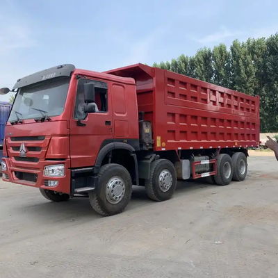 قیمت کارخانه 430HP 12 چرخ جدید یا استفاده شده Howo 8x4 Sinotruk کامپری تریلر