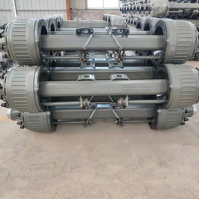 چین فابریک محور تریلر محور 20T با چرخ تریلر چرخ های قطعات تریلر تامین کنندگان
